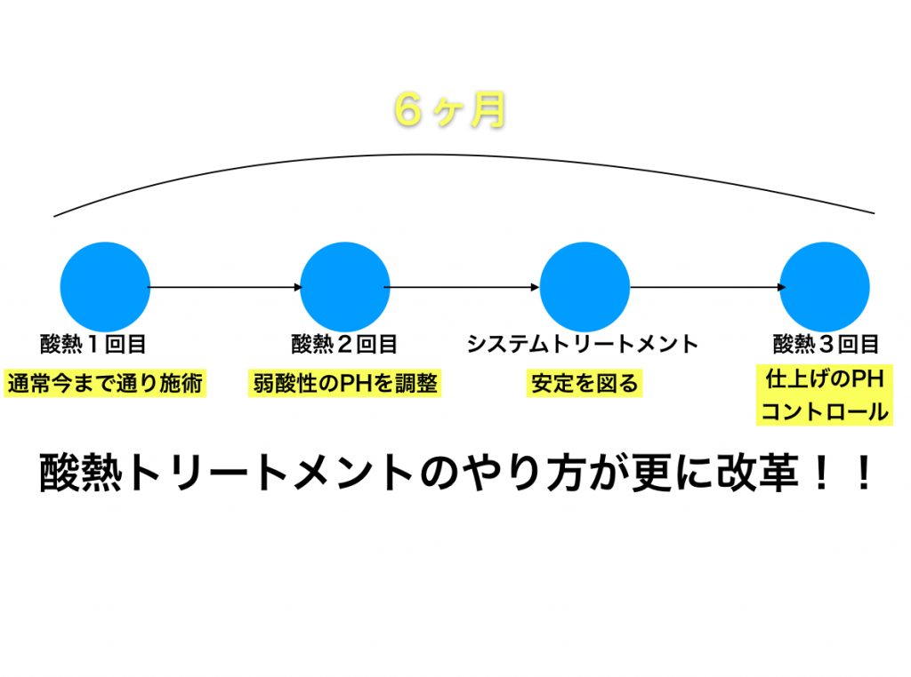 酸熱トリートメントの回数とその効果の推移が明らかに！2～5回目の周期とは？ パーマ美容師 森越こだわりのパーマを紹介