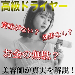 高級ドライヤー 無駄