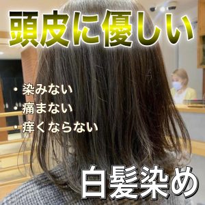 頭皮に優しい白髪染め
