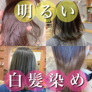 明るい白髪染め