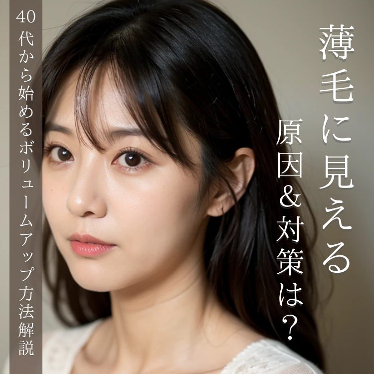 しらなきゃ損！40代女性の薄毛に見える原因と簡単にできる対策を美容師が解説！