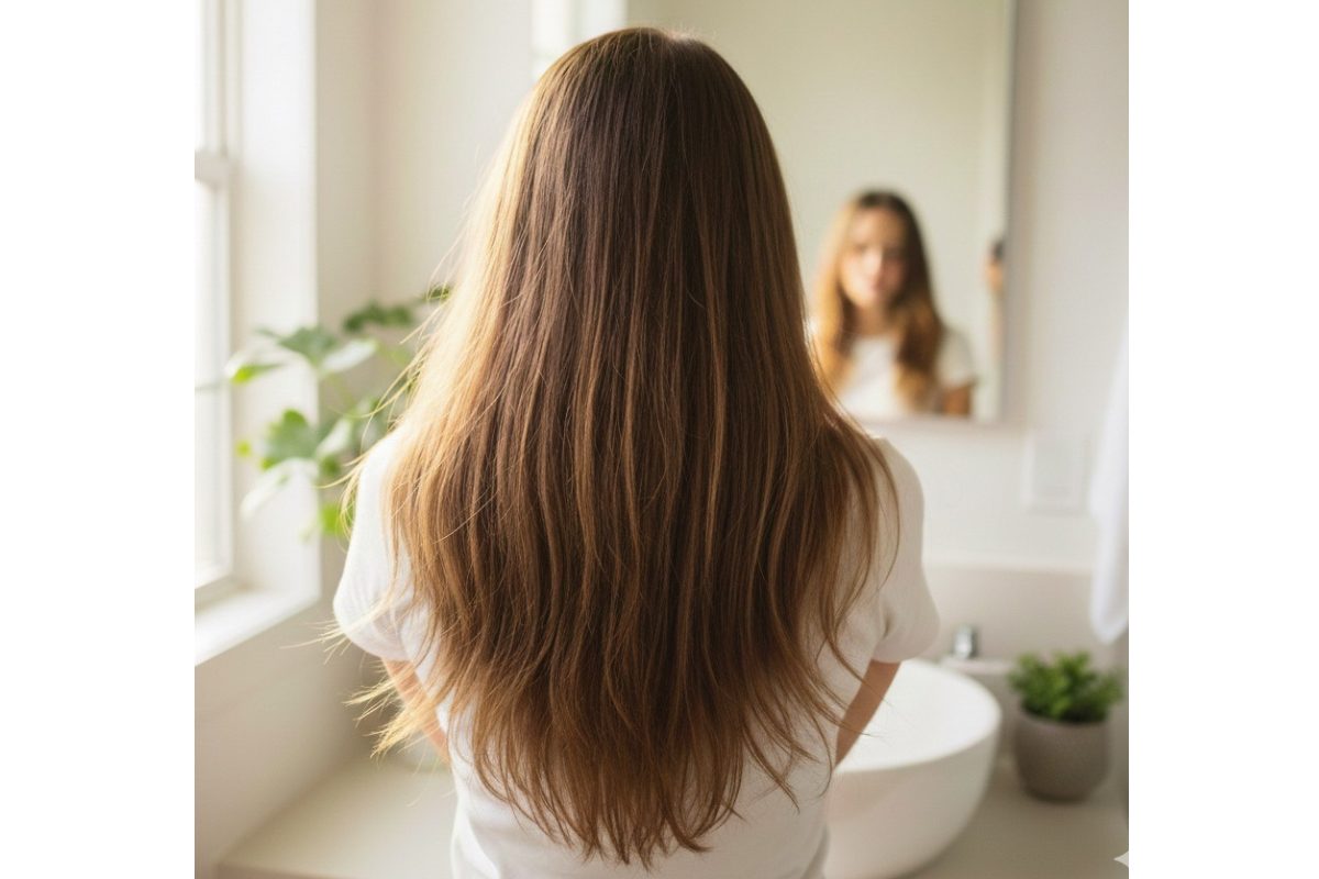 トリートメント難民でパサつきある髪に悩む女性像